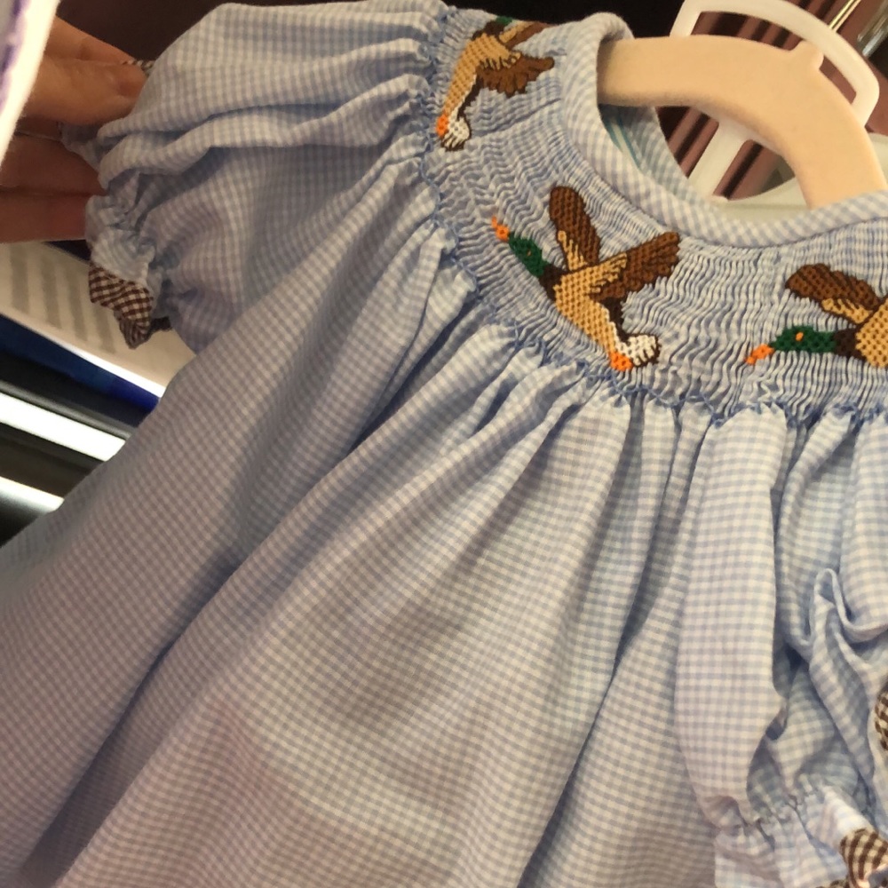 Smocked Mallard Dress w/ bloomers